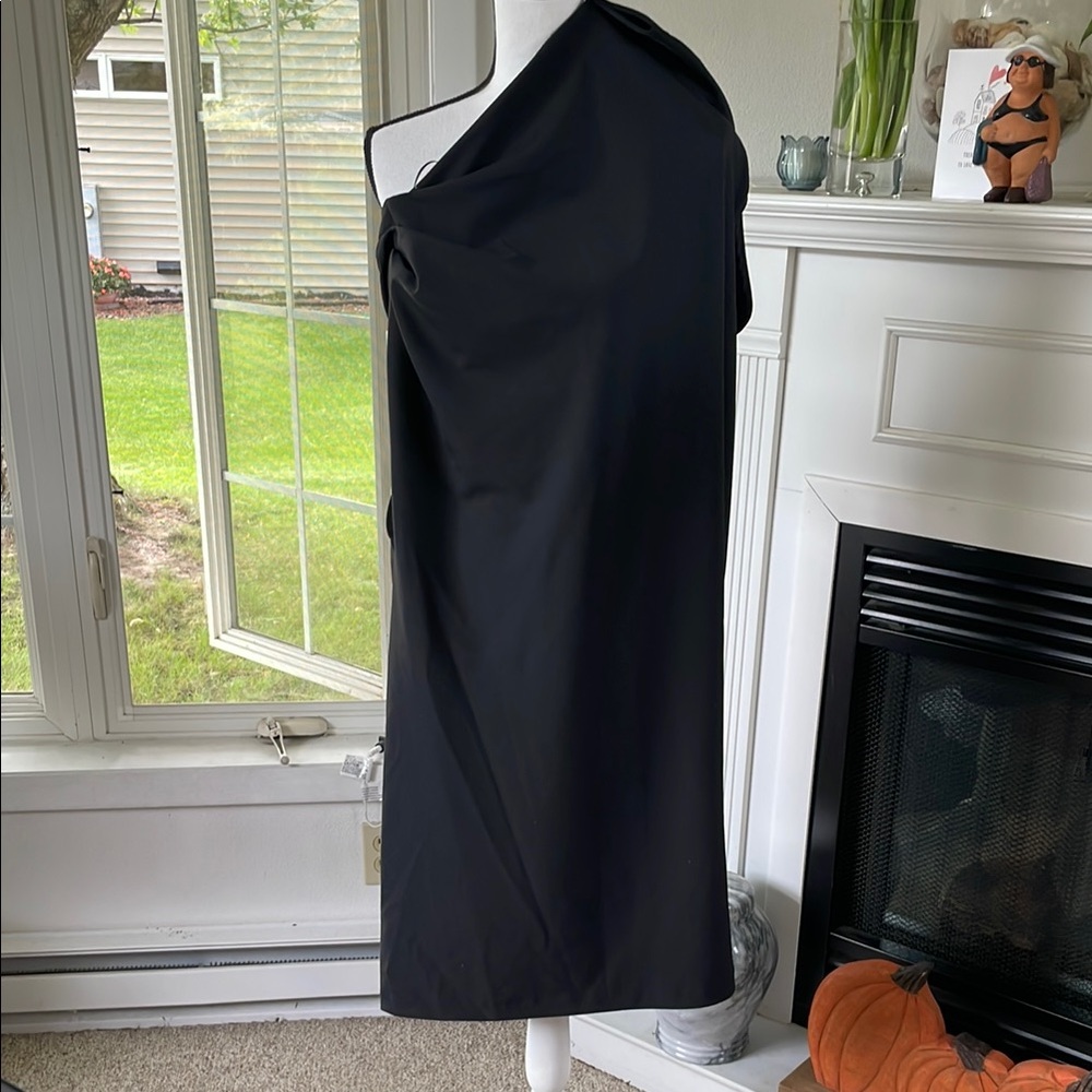 Navy One-Shoulder Women's Dress